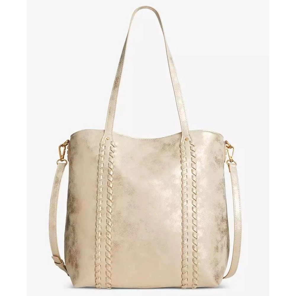 Style & Co Faux-Leather Tote Bag - Cream NWT